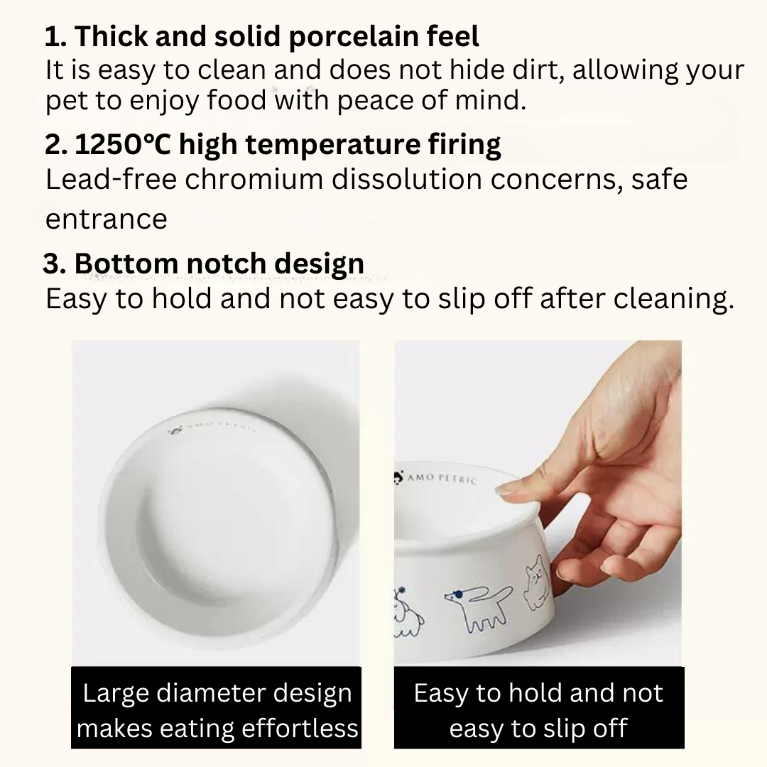 AMO PETRIC - Pet Ceramic Bowl