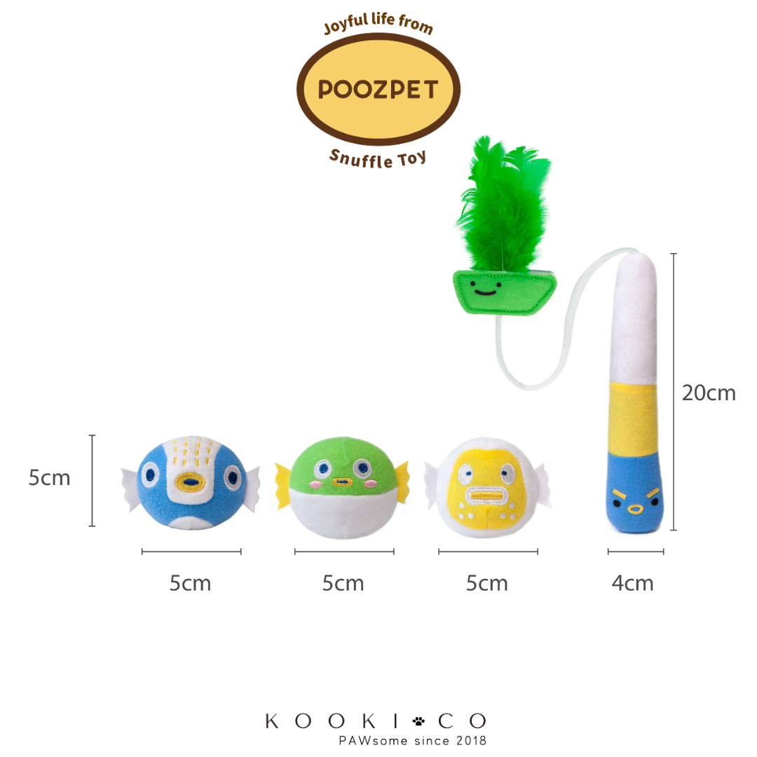 POOZPET - Pufferfish Pet Toy