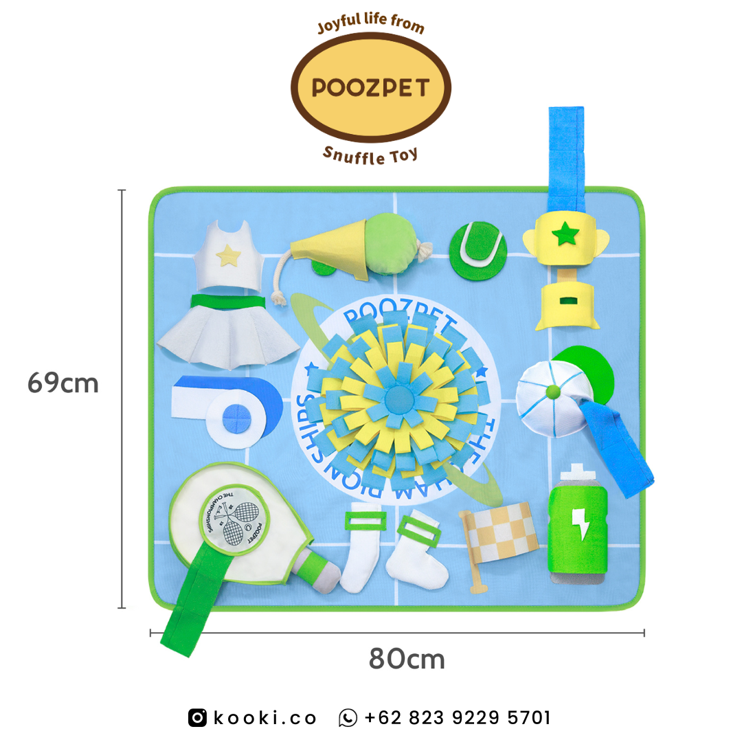 POOZPET - Tennis Ball Snuffle Mat