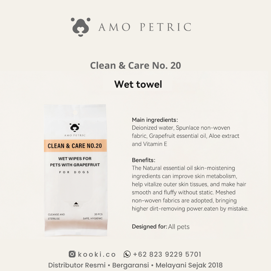 AMO PETRIC - Wet Wipes for Pets