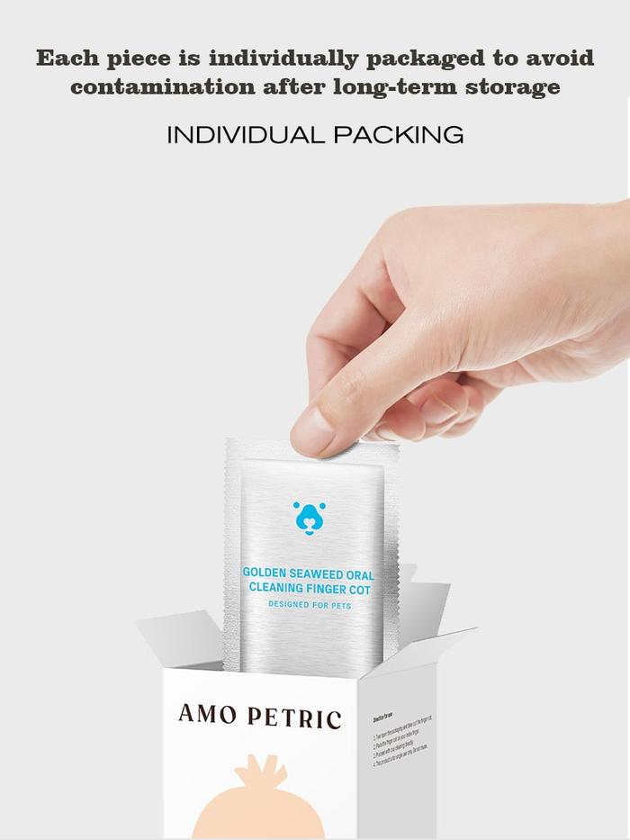 AMO PETRIC - Pet Teeth Finger Wipes / Finger Cots