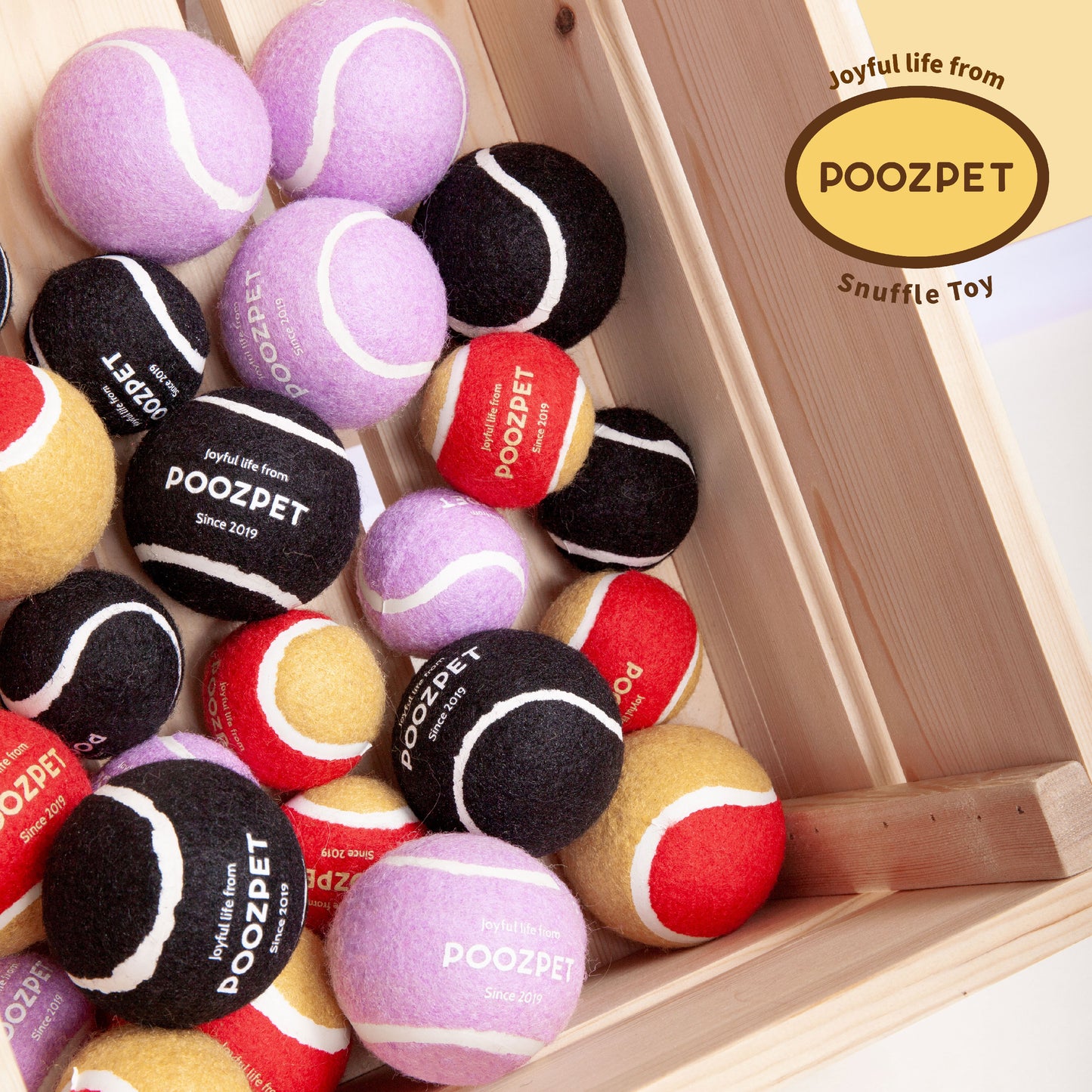 POOZPET Snuffle Toy - Tennis Ball