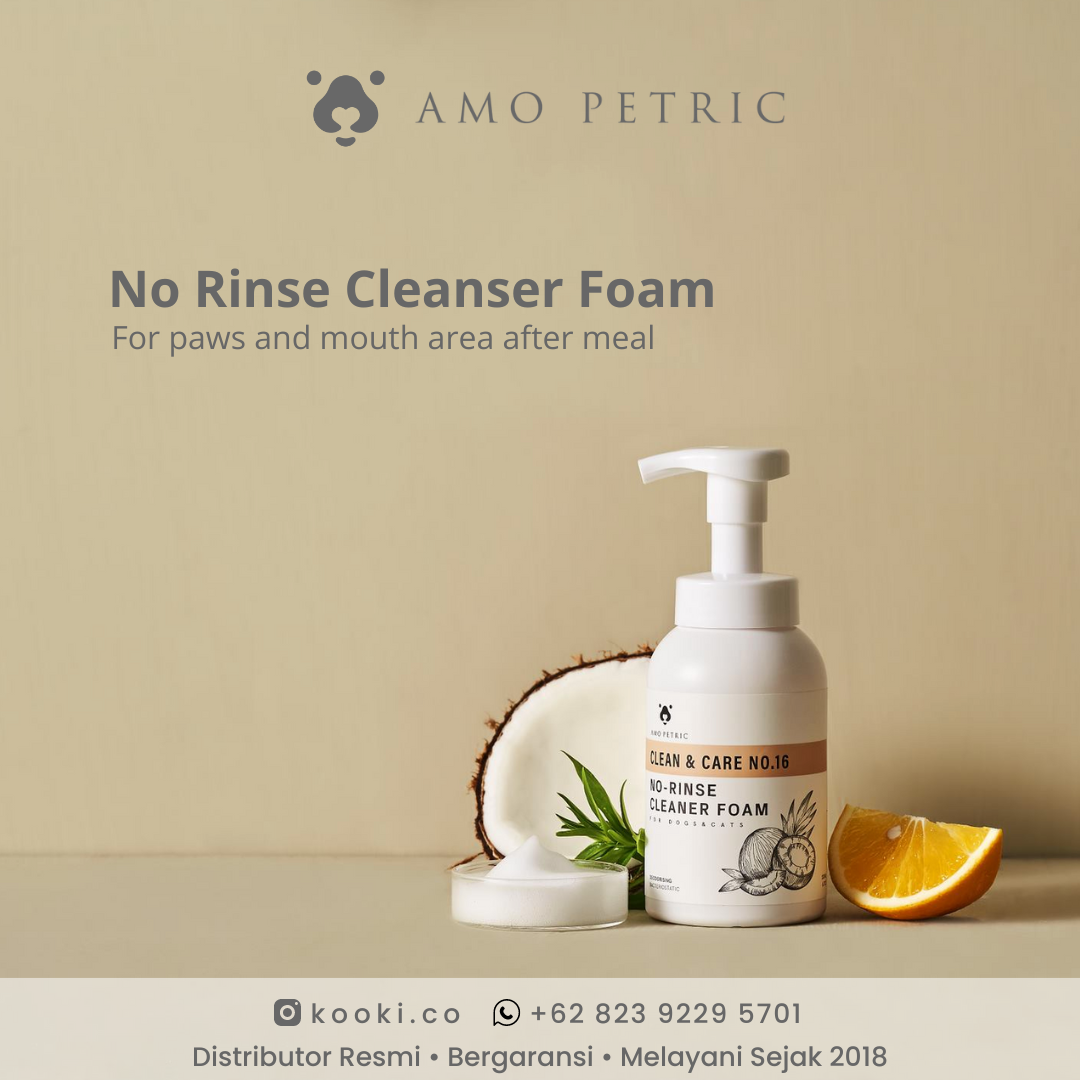 AMO PETRIC - No-Rinse Cleanser Foam for Pets