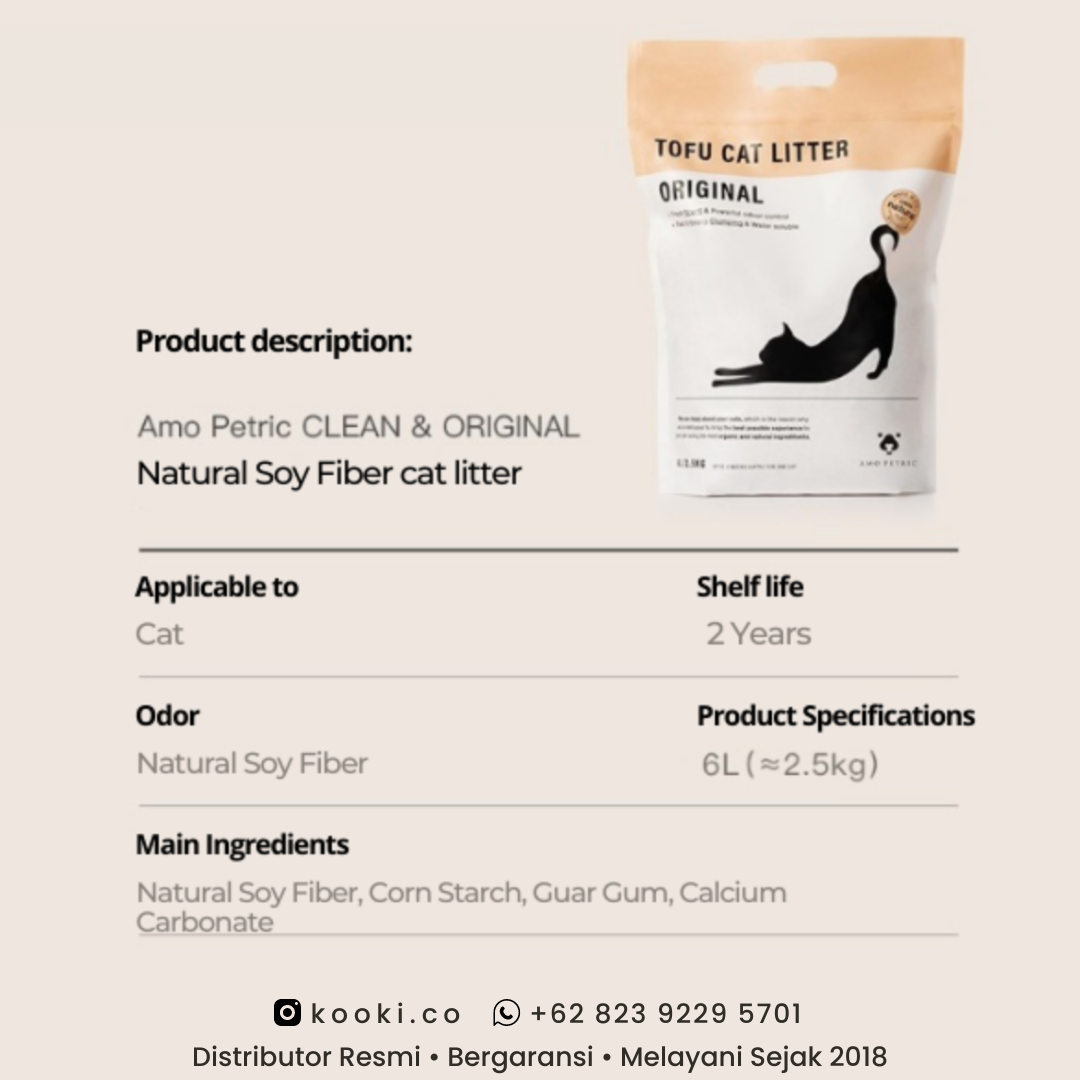 AMO PETRIC - Tofu Cat Litter