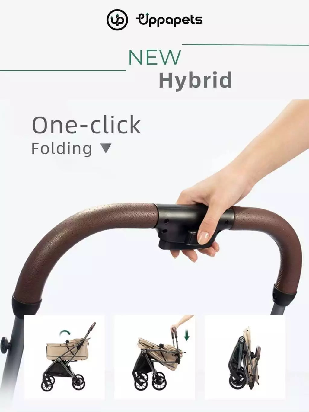 UPPAPETS Pet Stroller - HYBRID