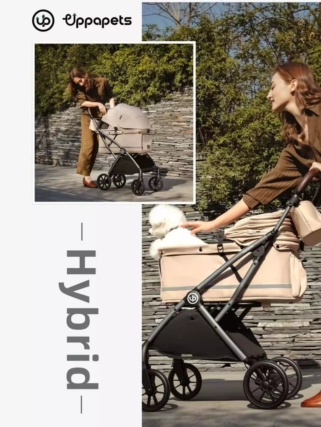 UPPAPETS Pet Stroller - HYBRID