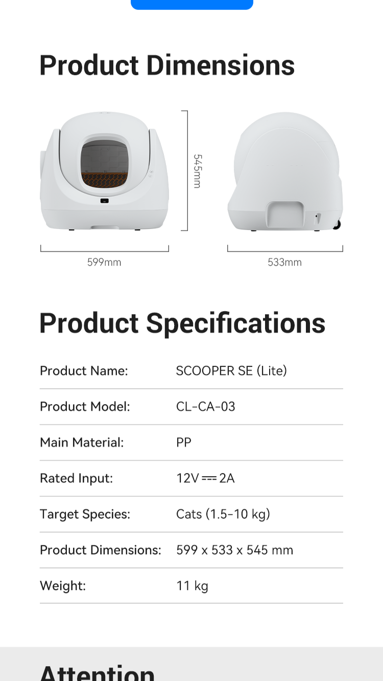 CATLINK - Baymax LITE AI Automatic Cat Litter Box