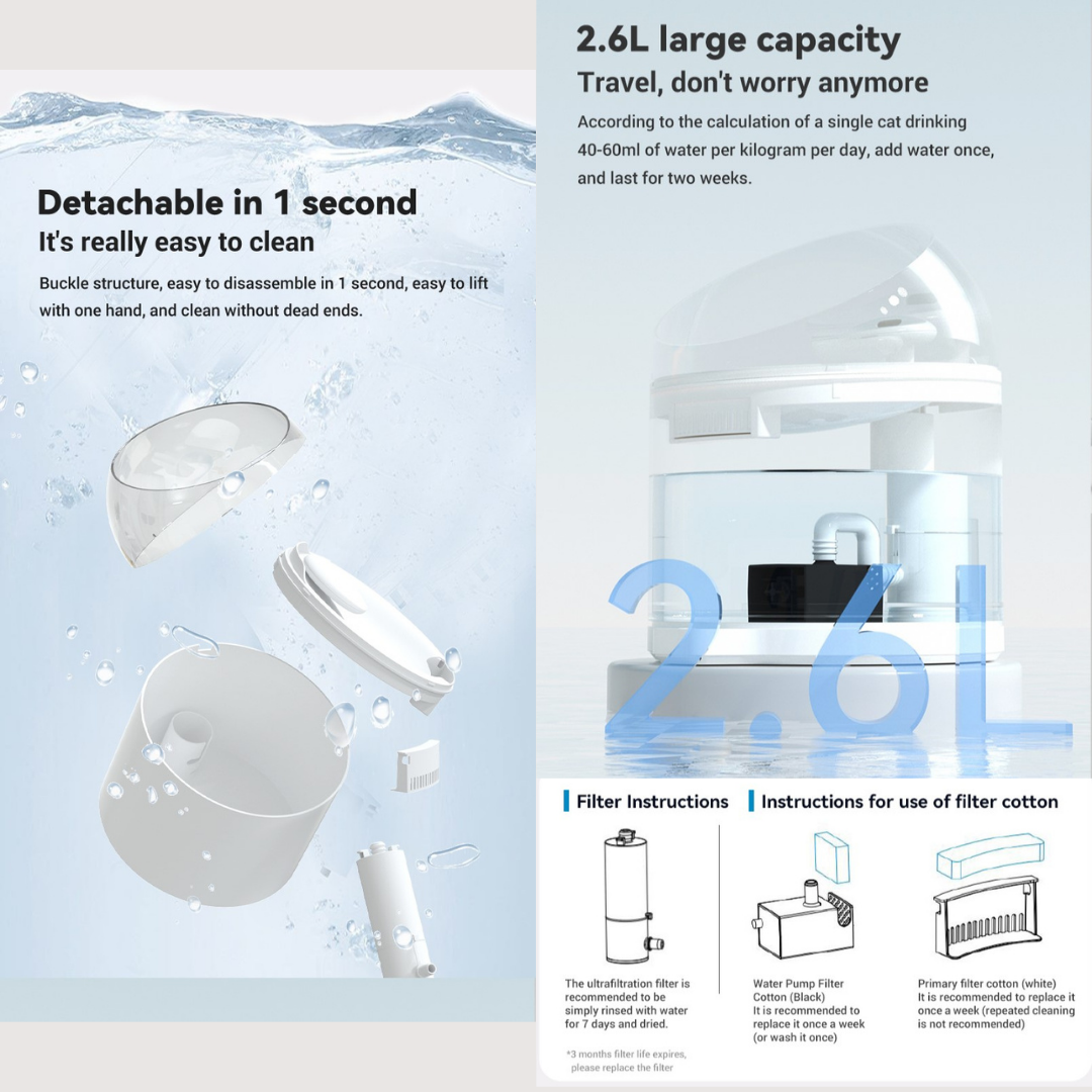 CATLINK - PURE 2 AI Water Fountain