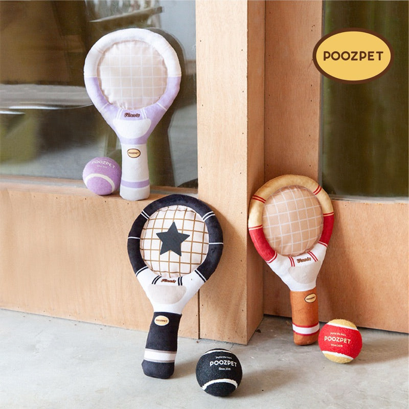 POOZPET - Tennis Racket Pet Toy