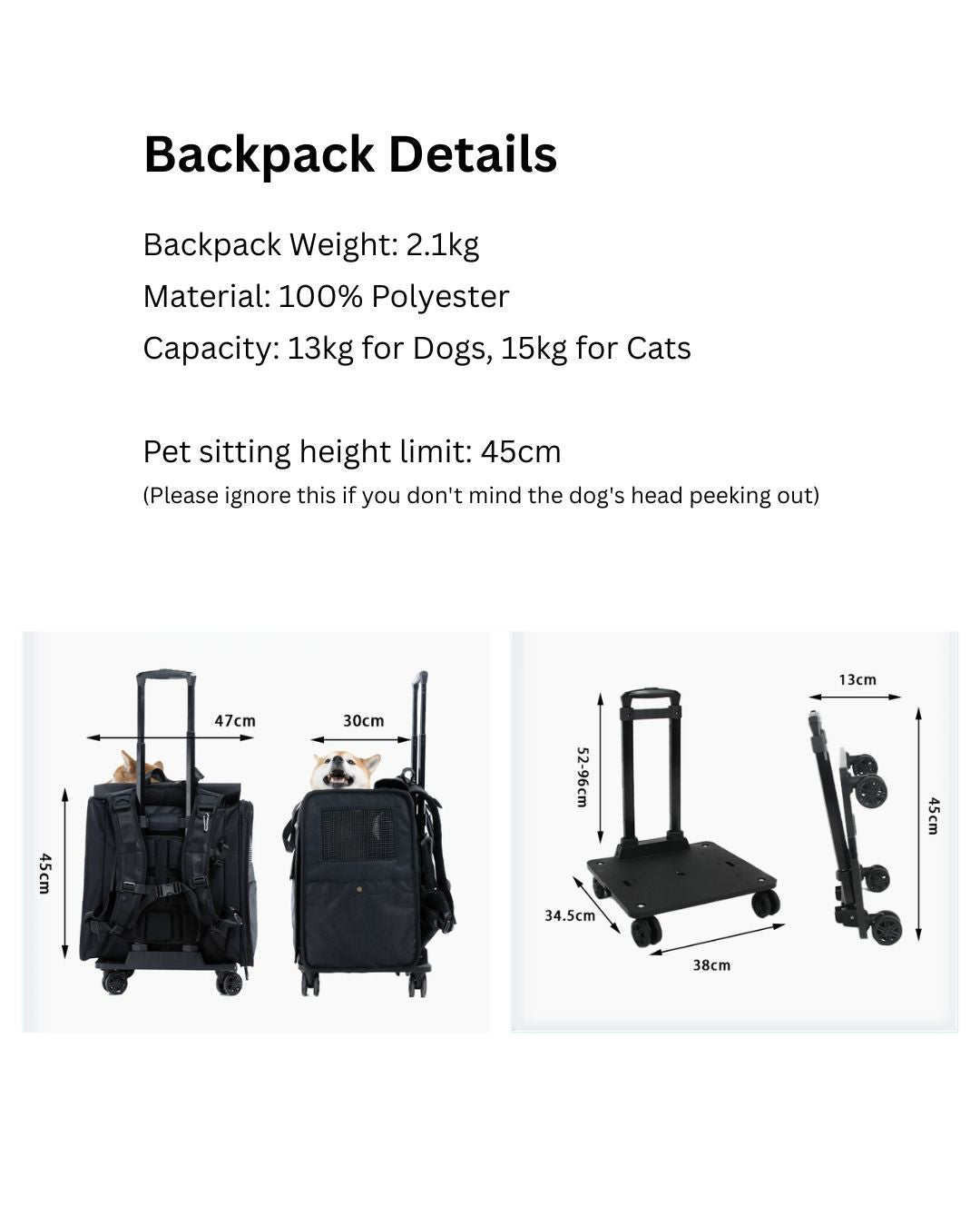 BLUEPORT - Backpack with Stroller