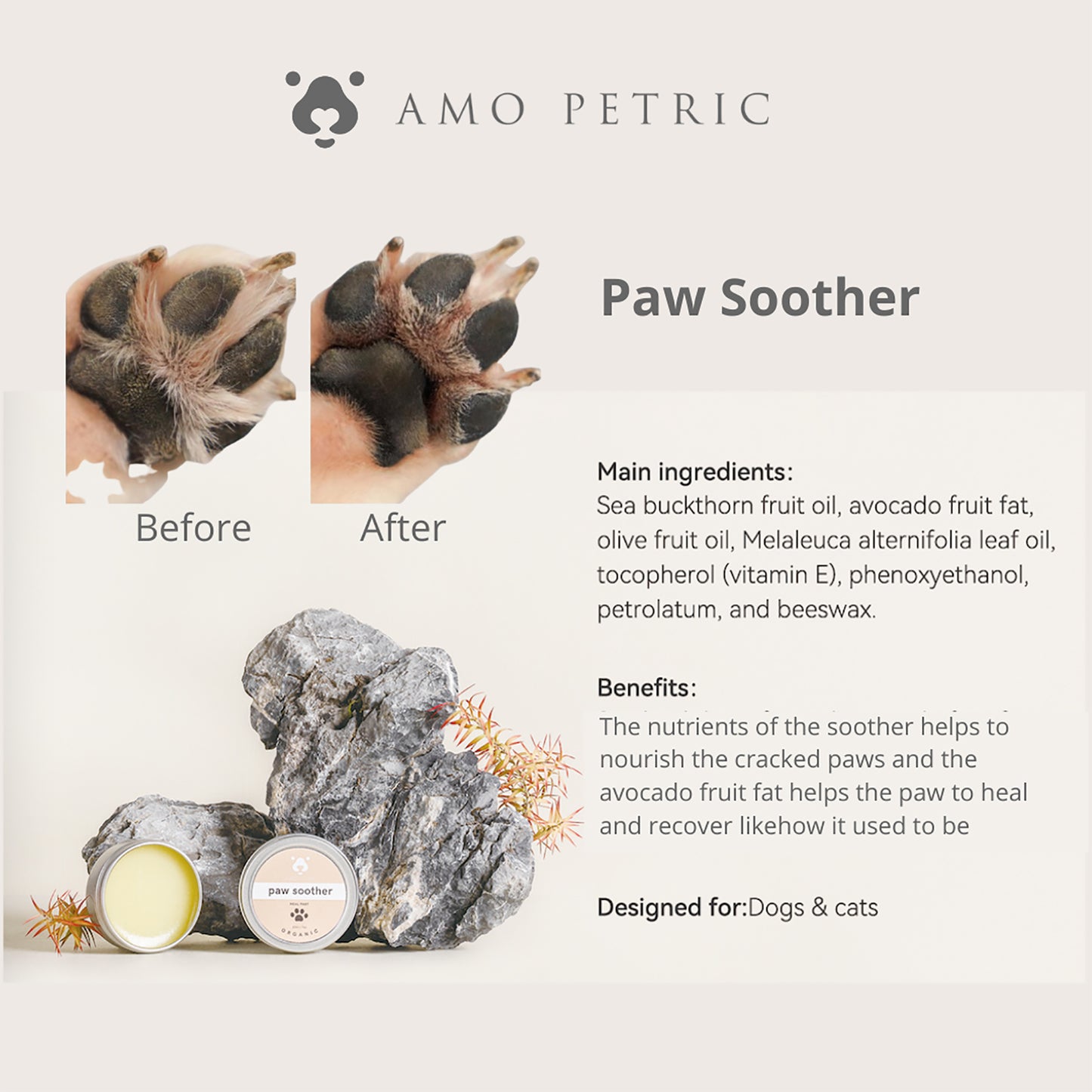 AMO PETRIC - Soothers & Balm for Pets