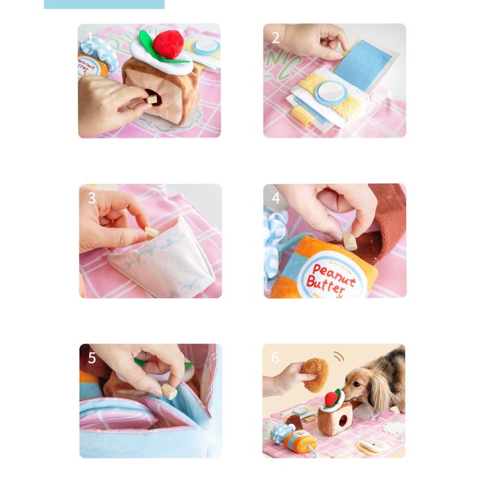 POOZPET - Picnic Box Sniffing Game / Sniffing Mat