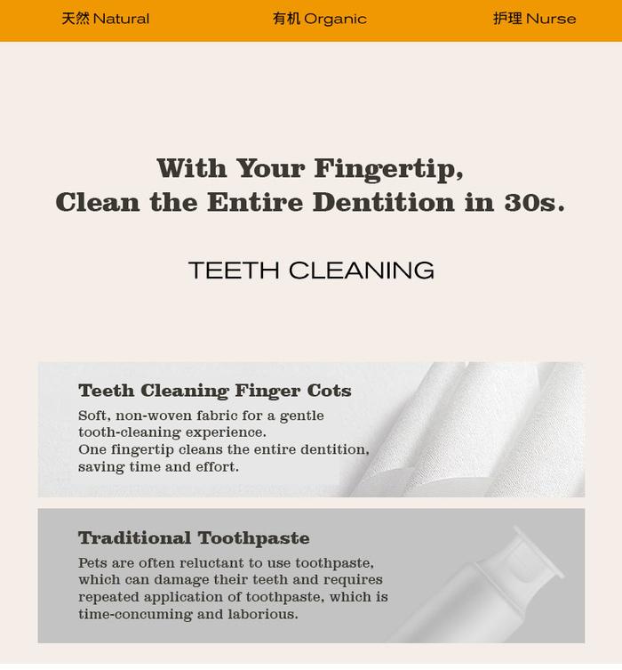 AMO PETRIC - Pet Teeth Finger Wipes / Finger Cots