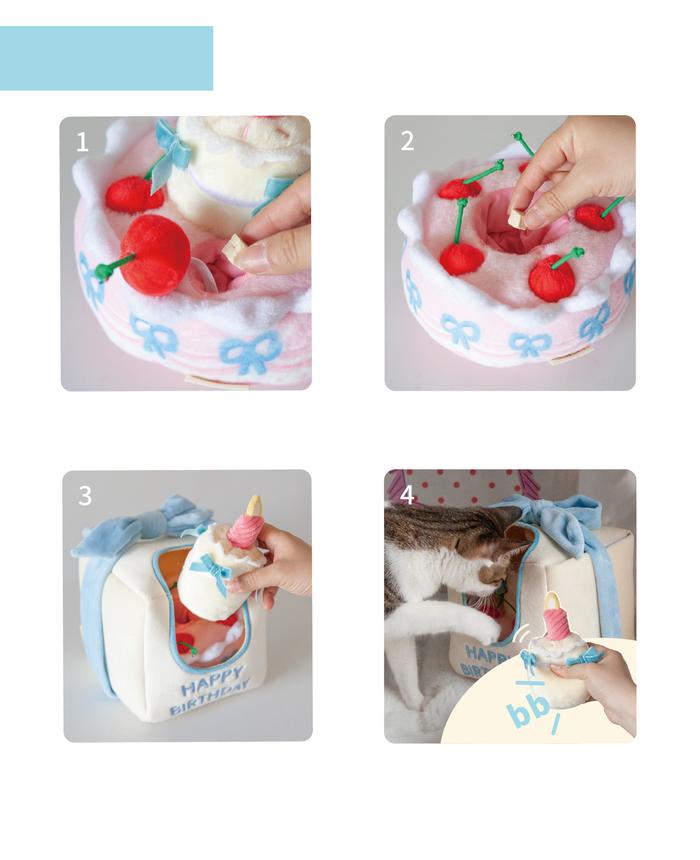 POOZPET - Birthday Cake Box Sniffing Game