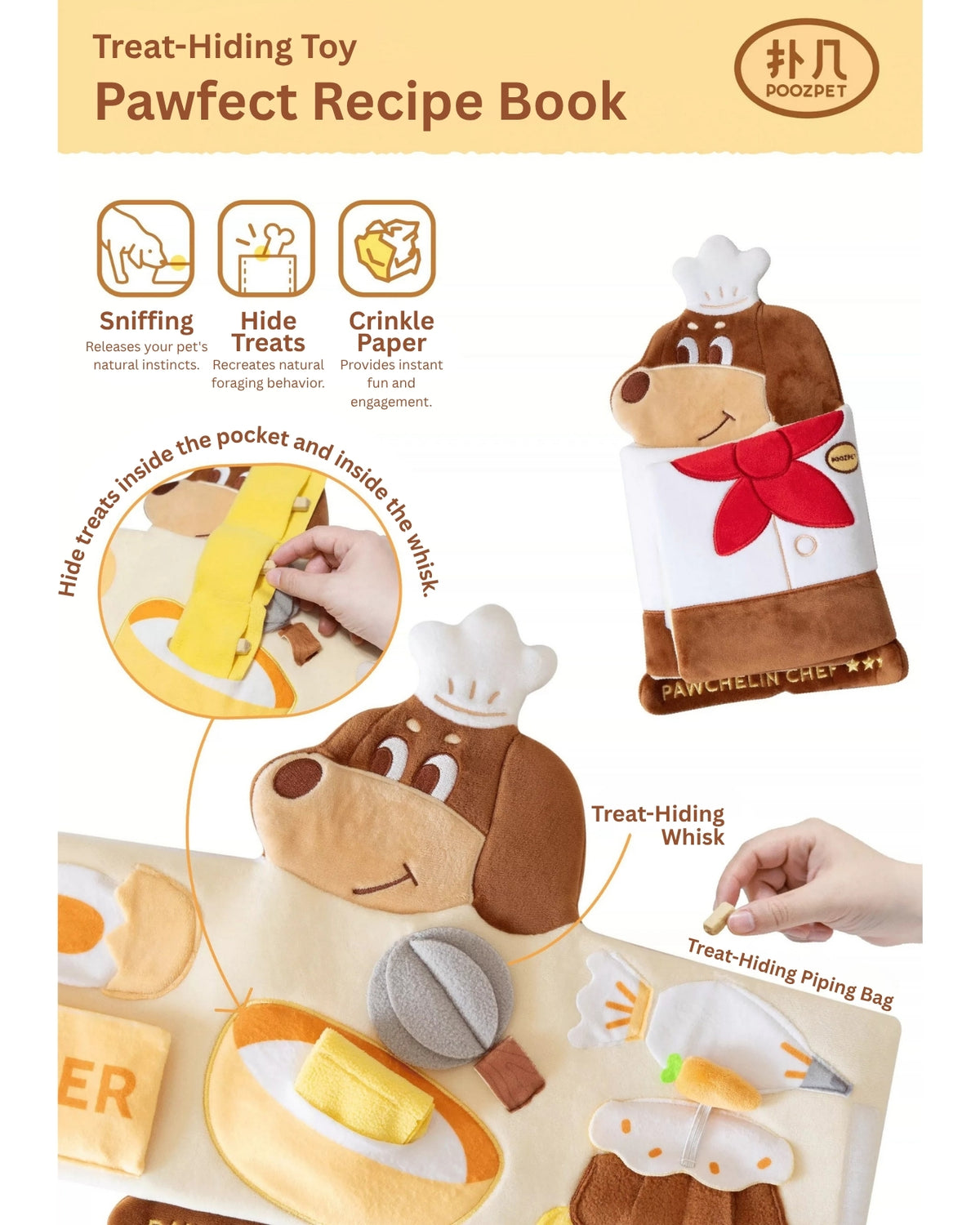 POOZPET - Pawfect Recipe Book Snuffle Mats for Pets
