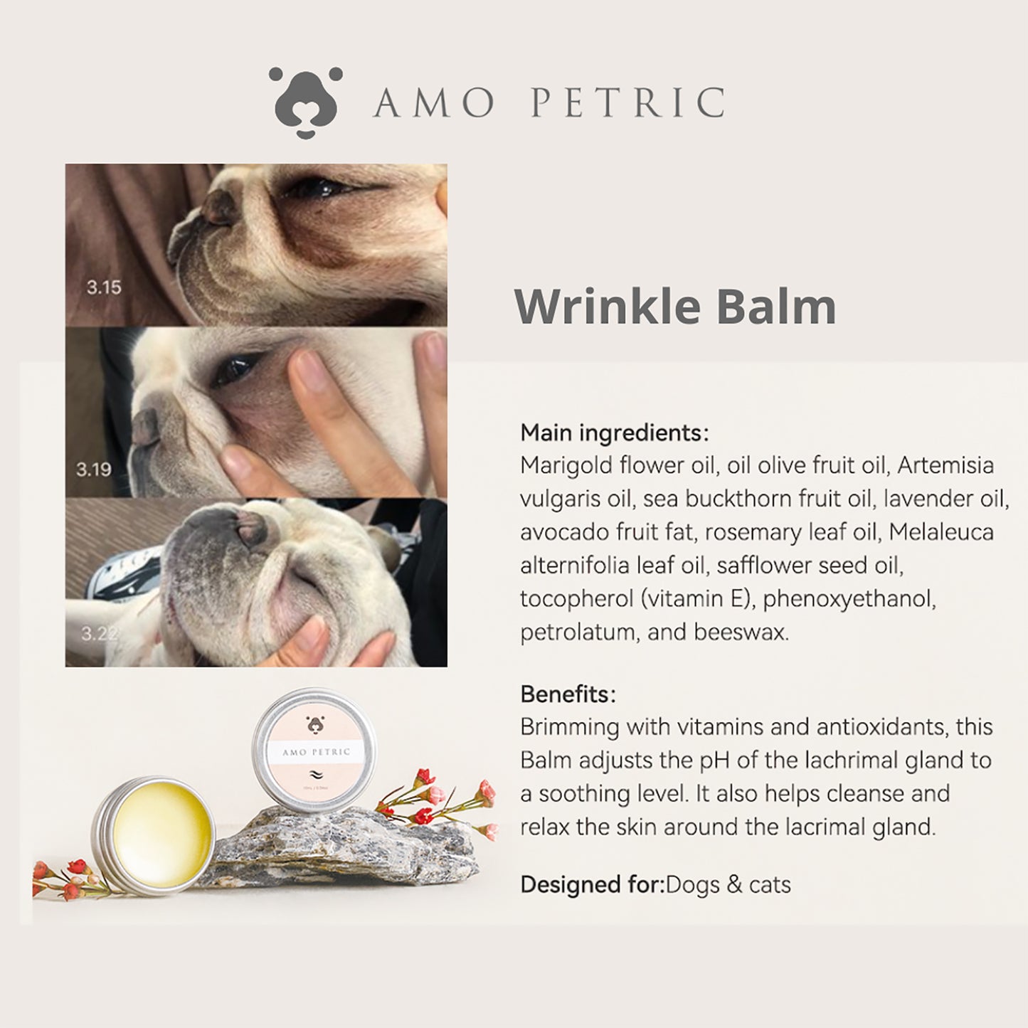 AMO PETRIC - Soothers & Balm for Pets