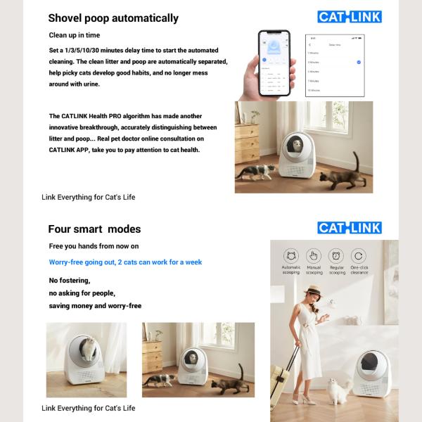 CATLINK - AI Cat Litter Box Automatic Scooper PRO-X Luxury