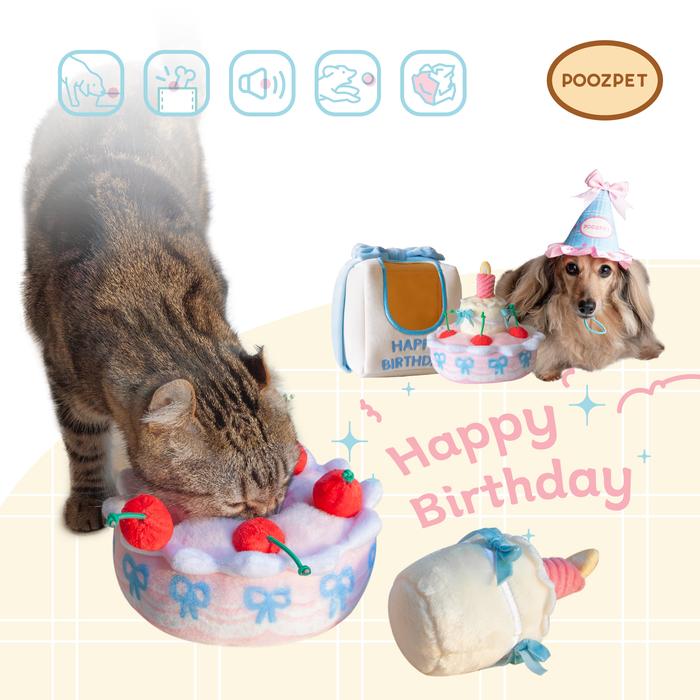 POOZPET - Birthday Cake Box Sniffing Game