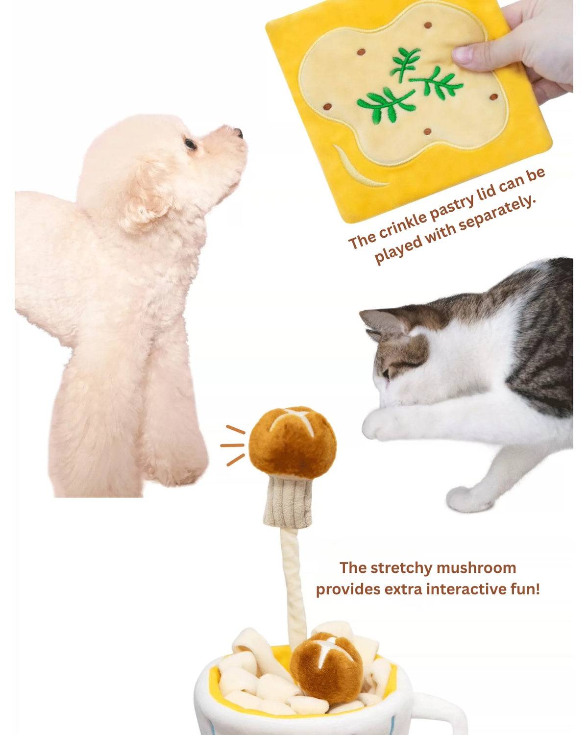 POOZPET - Puff Paw Soup Snuffle Toy for Pets