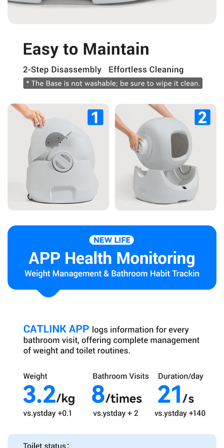 CATLINK - Baymax LITE AI Automatic Cat Litter Box