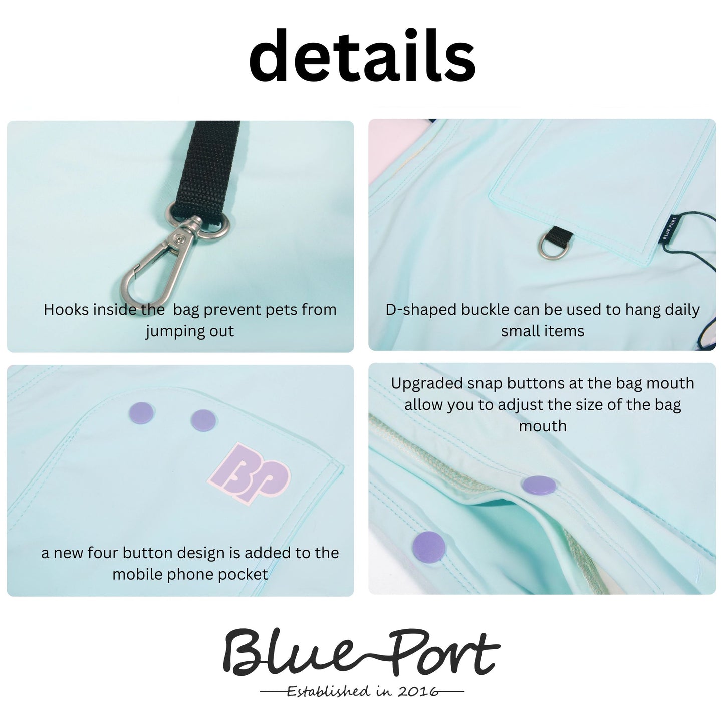 BluePort - Cooling Pet Sling Bag