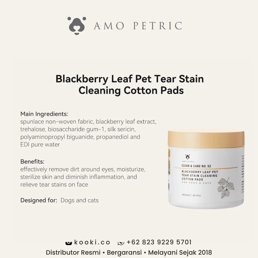 AMO PETRIC - Tear Stain Cotton / Tear Stain Remover Wipes