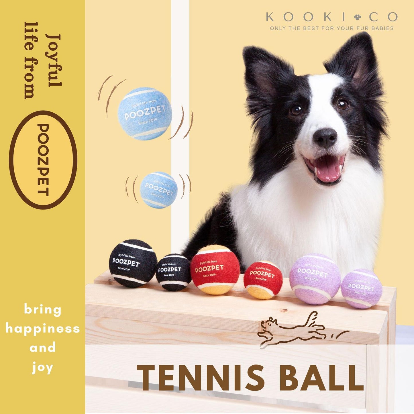 POOZPET Snuffle Toy - Tennis Ball