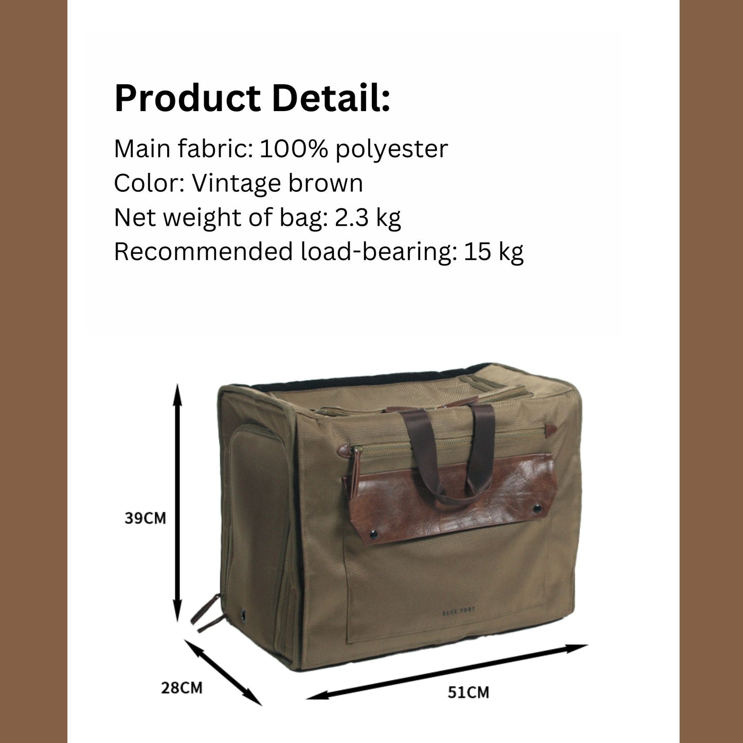 BluePort - Retro Large Carrier & Backpack