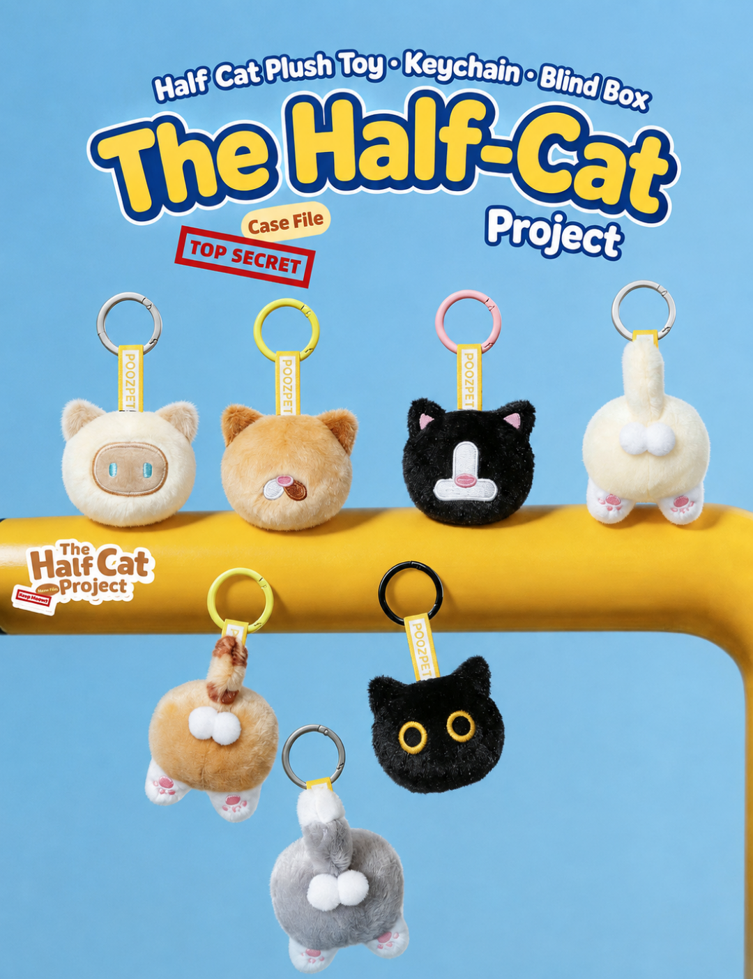 POOZPET - Blind Box Plush Toys with Catnip and Keychain