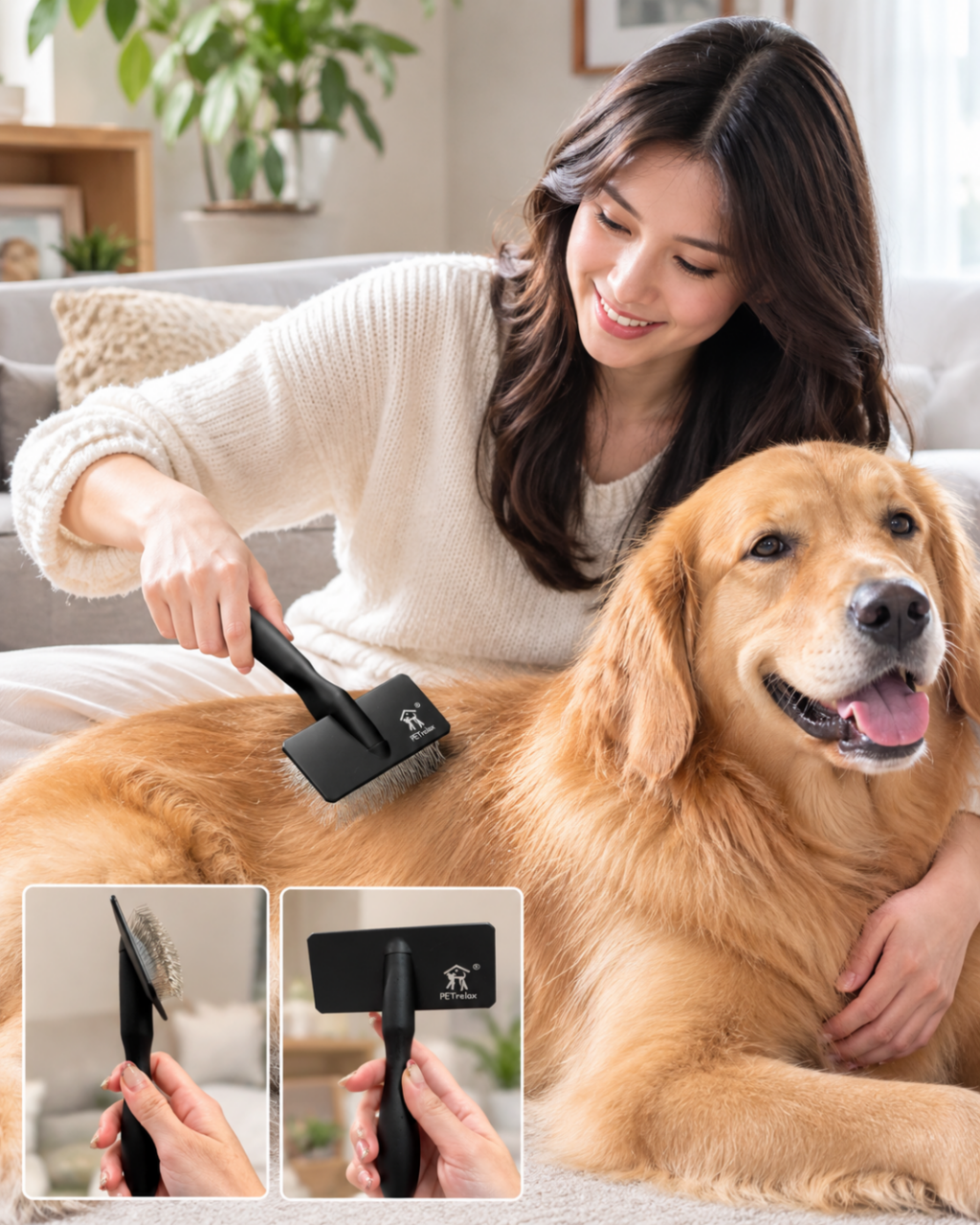 PetRelax - Grooming Slicker Brush