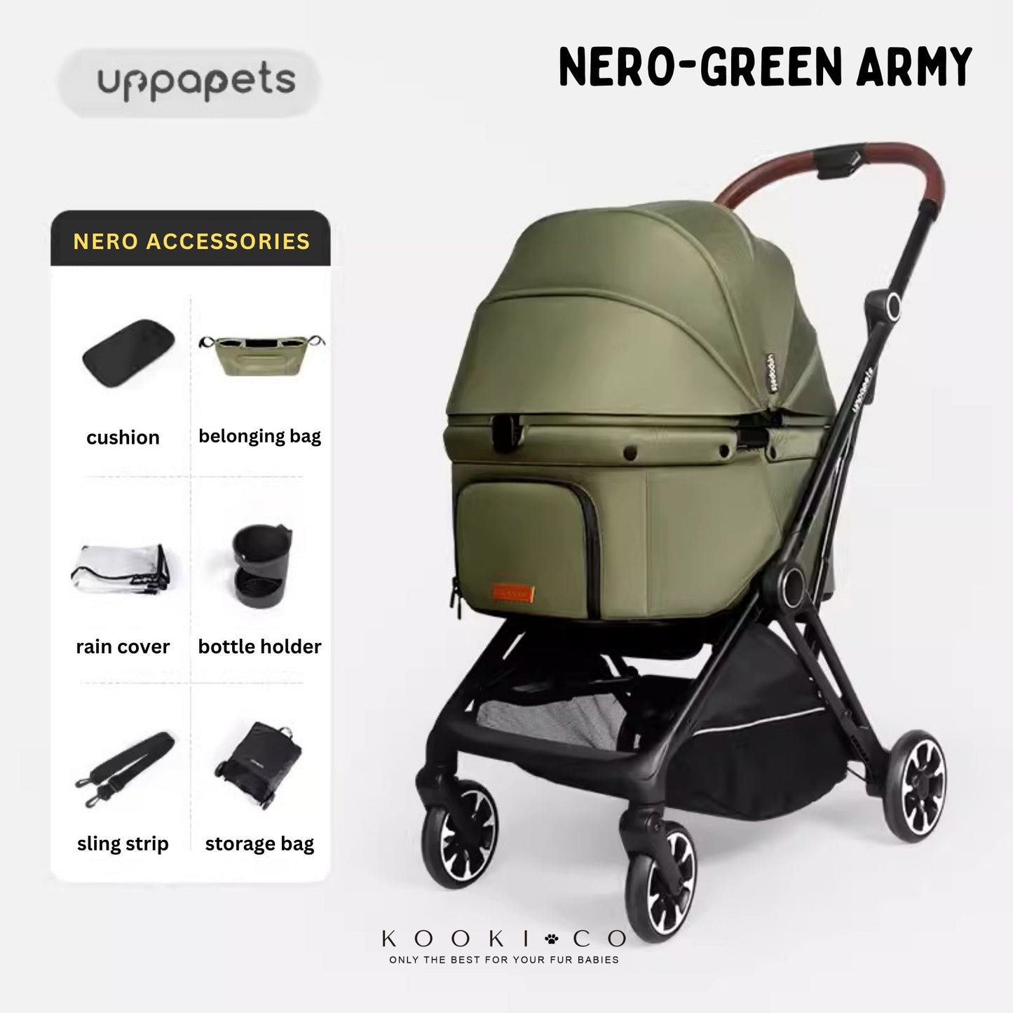 UPPAPETS Pet Stroller - NERO & NERO PLUS