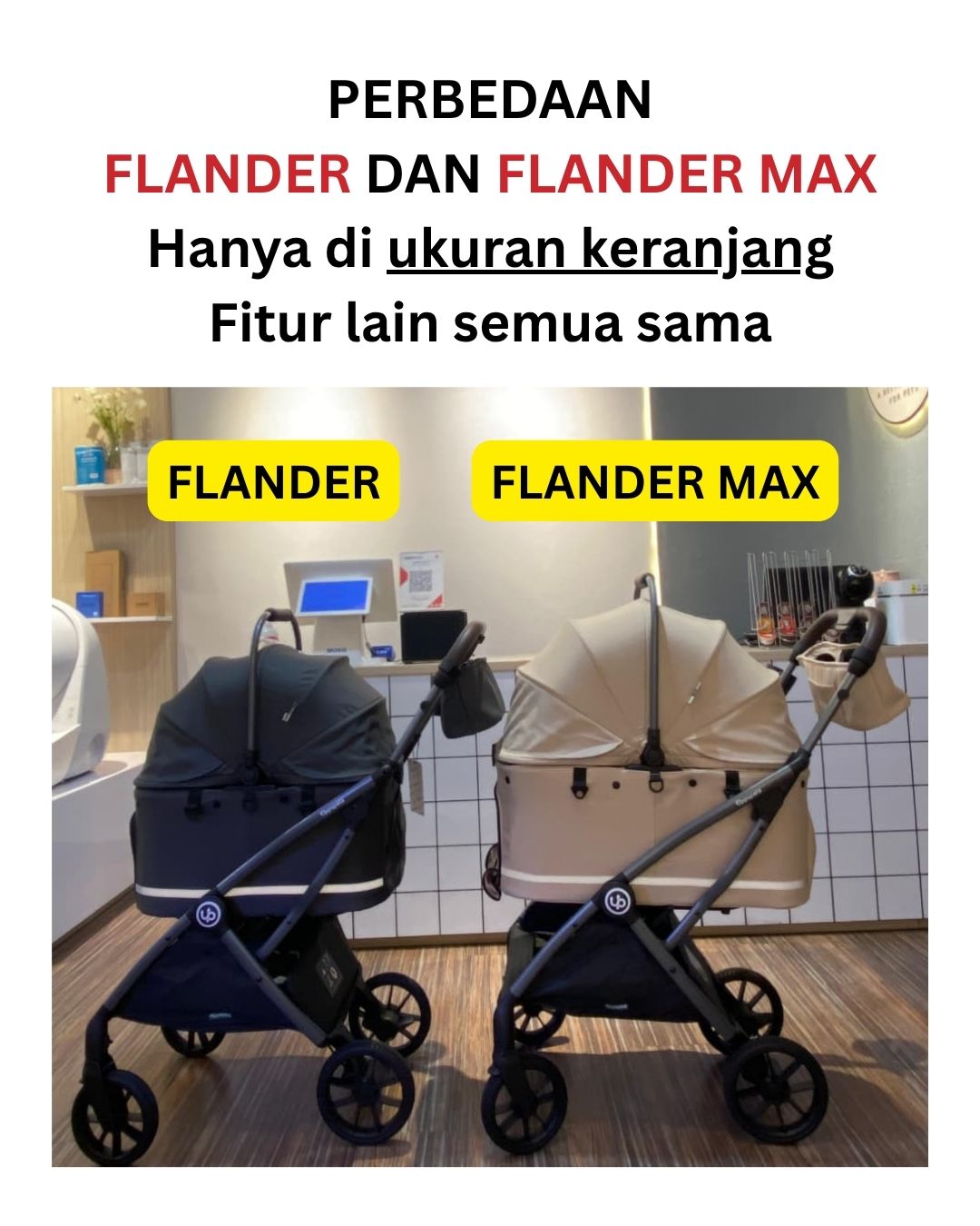UPPAPETS Pet Stroller - Flander MAX
