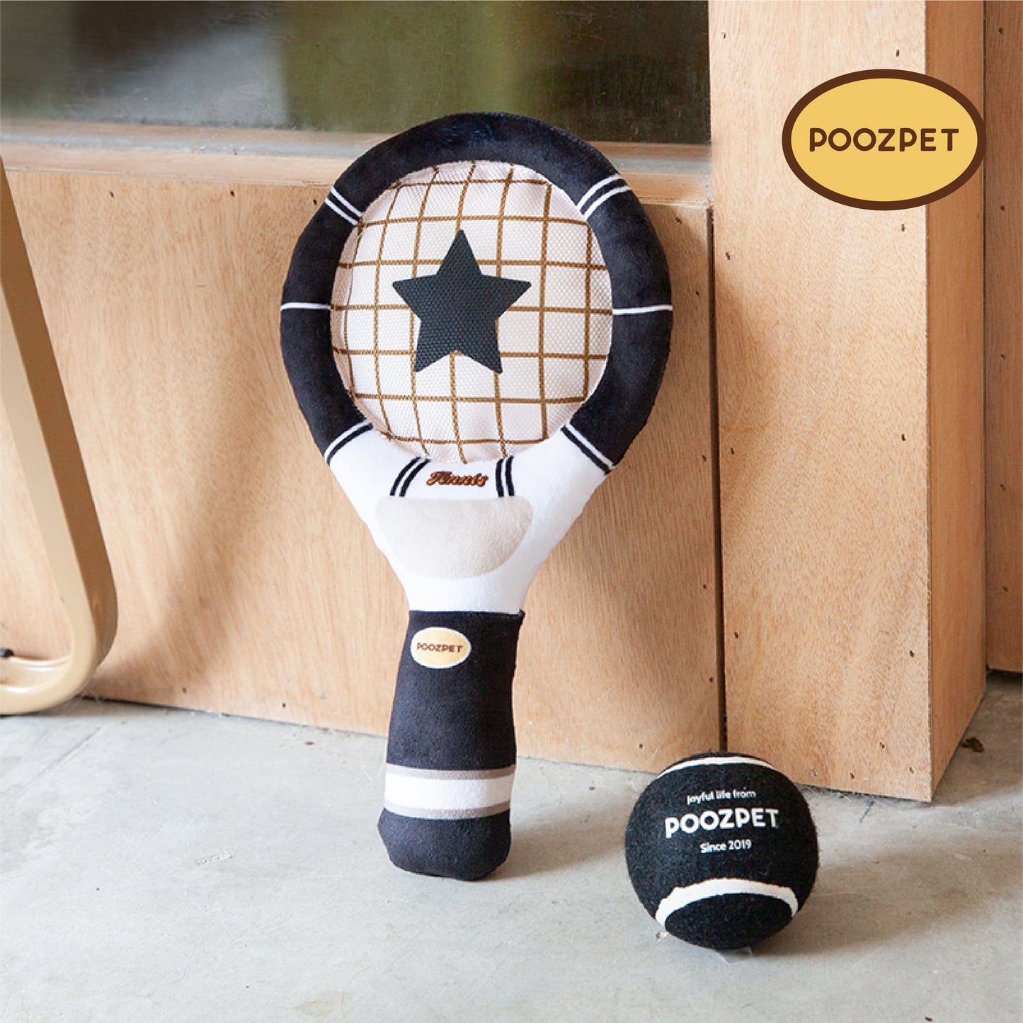 POOZPET - Tennis Racket Pet Toy
