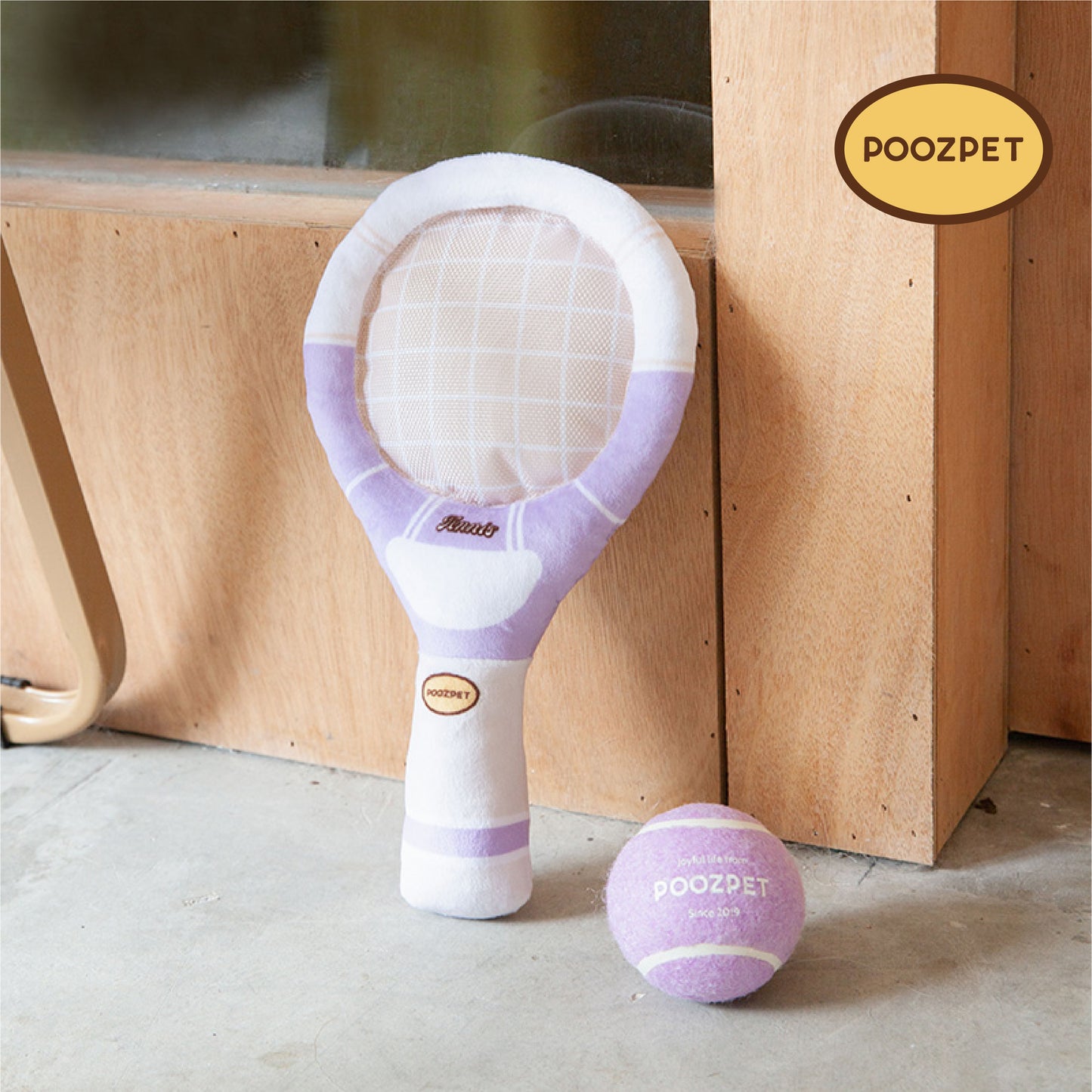 POOZPET - Tennis Racket Pet Toy