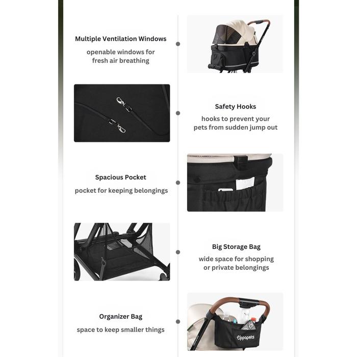 UPPAPETS Pet Stroller - Toto