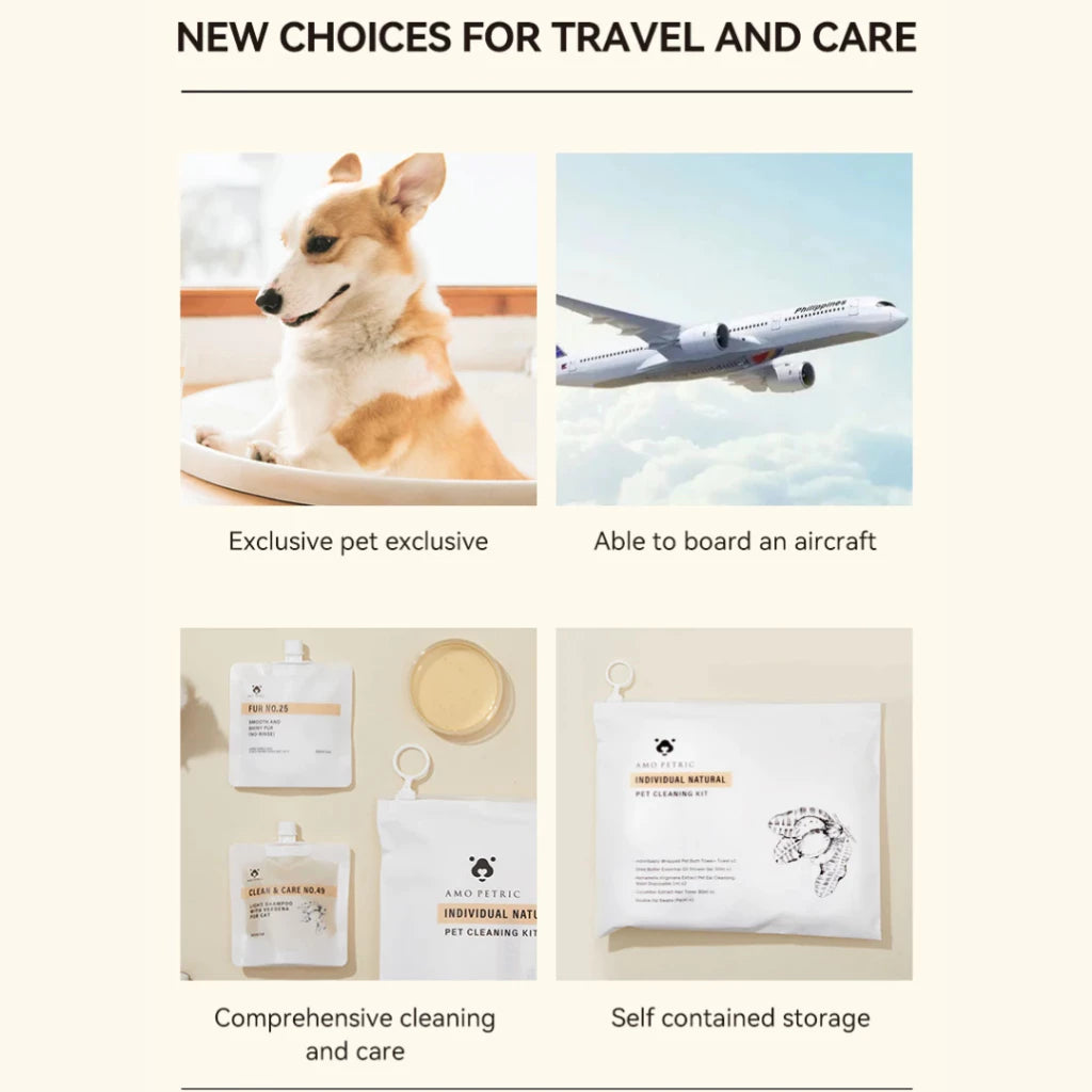 AMO PETRIC - Pet Cleaning Travel Pack