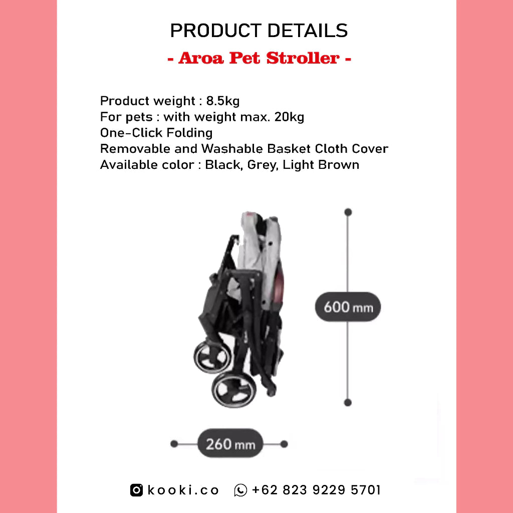 UPPAPETS Pet Stroller - AROA