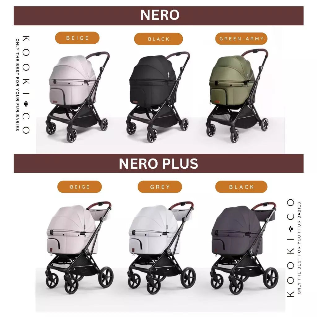 UPPAPETS Pet Stroller - NERO
